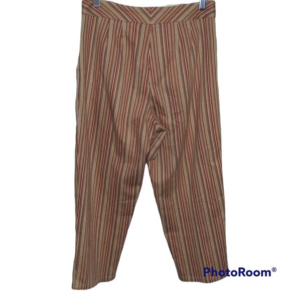 Talbots High Rise Striped Capri Pants | Women’s 6P | Stretchy Cropped - Picture 3 of 6